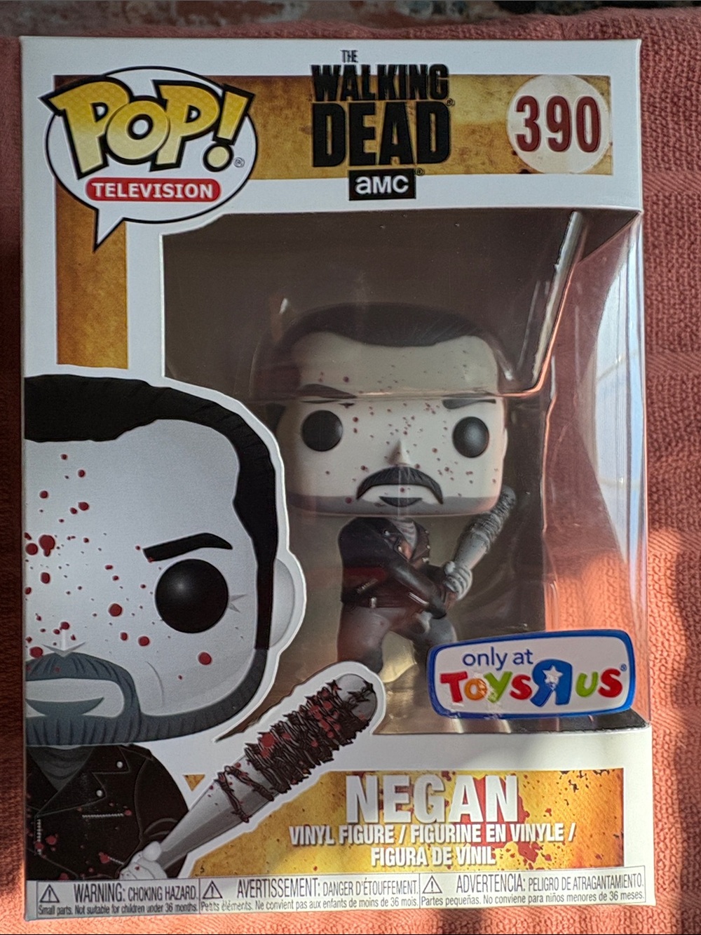 Funko Pop! The Walking Dead Negan Vinyl Figure - Black, White, Red, Brown
